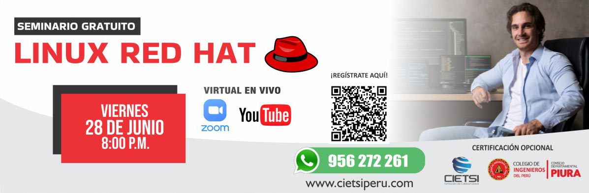 SEMINARIO GRATUITO LINUX RED HAT 2024